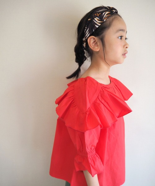 シャツブラウス【KIDS】indiaフリルブラウス3,190円