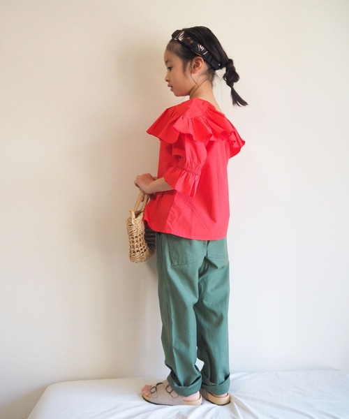 シャツブラウス【KIDS】indiaフリルブラウス3,190円