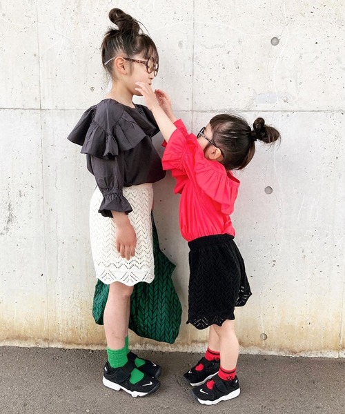 シャツブラウス【KIDS】indiaフリルブラウス3,190円