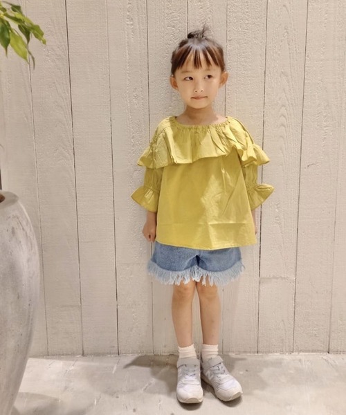 シャツブラウス【KIDS】indiaフリルブラウス3,190円