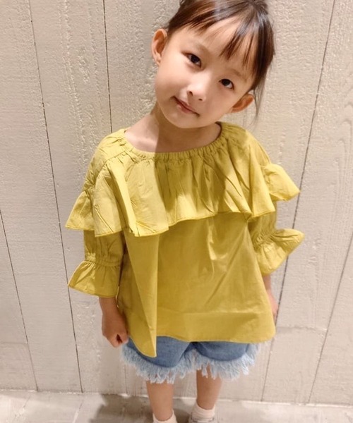 シャツブラウス【KIDS】indiaフリルブラウス3,190円
