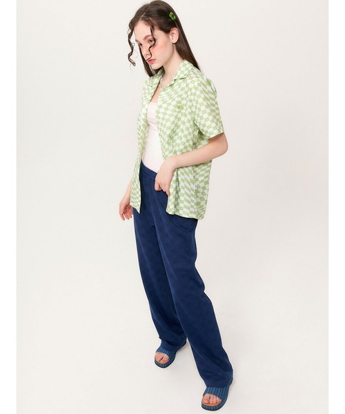 ブラウス シャツ KIRSH TONE ON CHERRY CHECK PATTERN SHIRT KH