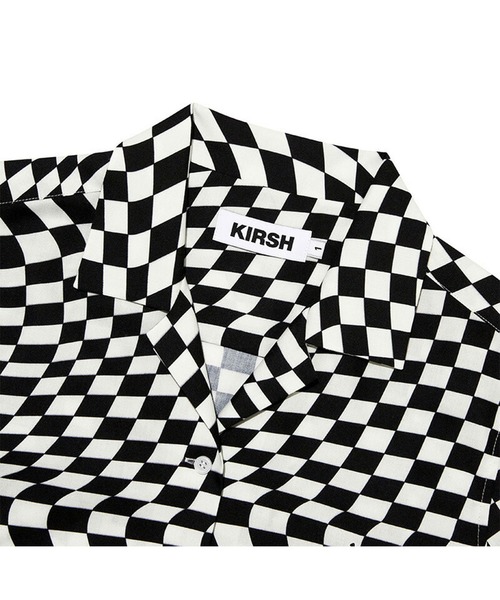 ブラウス シャツ KIRSH TONE ON TONE CHERRY CHECK PATTERN SHIRT KH/キルシーチェリーチェックパターン半 ブラウス シャツ KIRSH TONE ON CHERRY CHECK PATTERN SHIRT KH