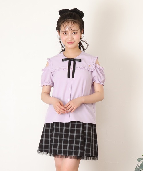 LM LULU PARIS/半袖ブラウス/S/リネン/ピンク WEB・一部店舗限定】リネンボックスブラウス | human woman