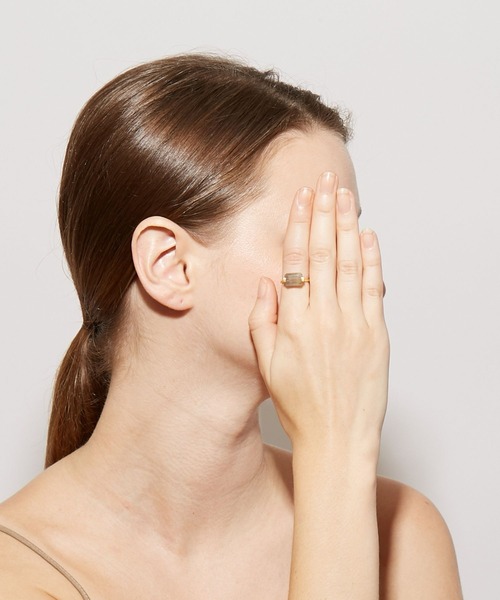 [ancient] レクタングル ラブラドライト リング ARTIDA OUD 指輪 リング 「ancient」レクタングルラブラドライト