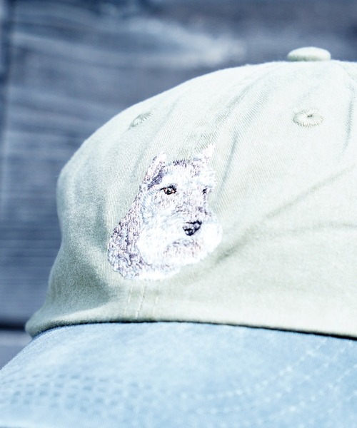 THE MILES キャップ 帽子 DOG EMBROIDERY COTTON DAD CAP