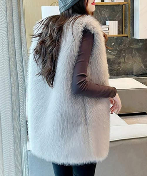 Girly Doll（ガーリードール） ベスト ジレ ボリュームファーベスト