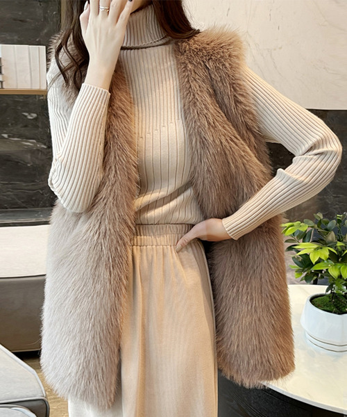 Girly Doll（ガーリードール） ベスト ジレ ボリュームファーベスト