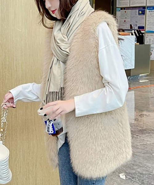 Girly Doll（ガーリードール） ベスト ジレ ボリュームファーベスト