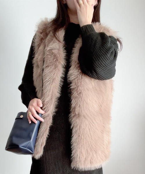 Girly Doll（ガーリードール） ベスト ジレ ボリュームファーベスト