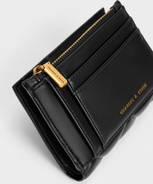 CHARLES & KEITH◇ Gemma キルティング カードホルダー◆送料込 CHARLES & KEITH 財布 Gemma ジェマ キルトカードホルダー
