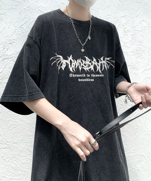 tシャツ 「FVLMEN」flower back print halfsleeve tee/フラワー