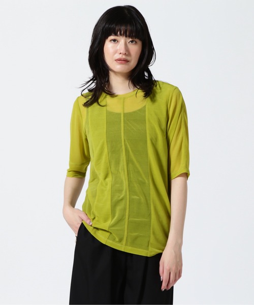 tシャツ AULA AILA/アウラアイラ/シアートップアンドビスチェセット レディース AULA AILA tシャツ AILA/アウラアイラ/シアートップアンド