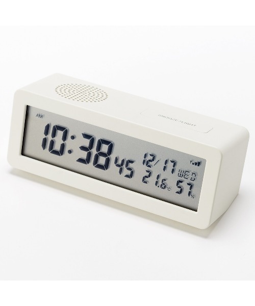 無印良品（MUJI） 時計 デジタル電波時計（大音量アラーム機能付