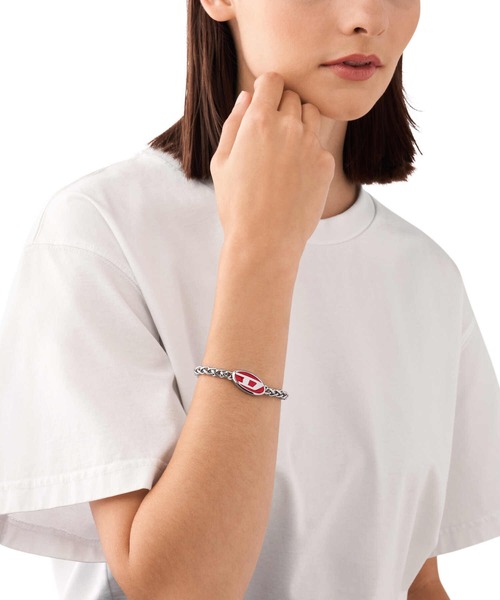 ディーゼル ブレスレット DX1445040 シルバー DIESEL ブレスレット BRACELET DX1445040 メンズ : ZOZOTOWN