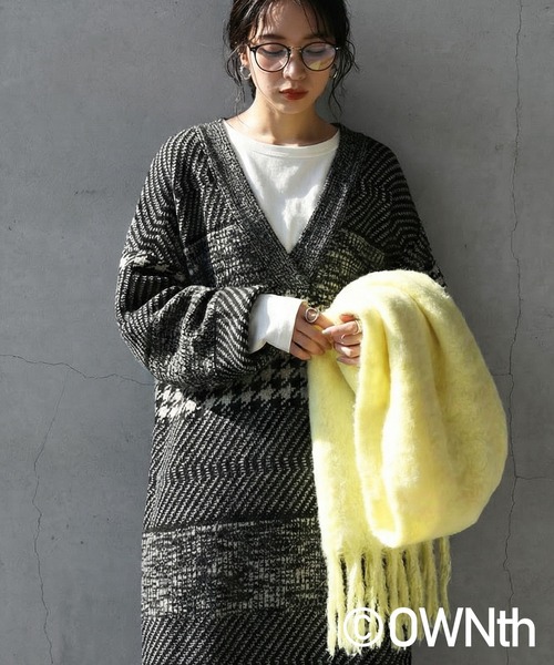 OWNth（オンス） ワンピース 総柄Vネックニットワンピース : ZOZOTOWN