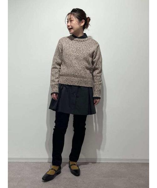 human woman（ヒューマンウーマン） パンツ 別珍ストレッチパンツ