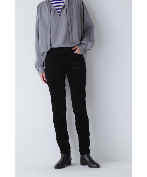 human woman（ヒューマンウーマン） パンツ 別珍ストレッチパンツ