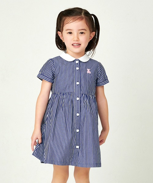 MIKI HOUSE（ミキハウス） ワンピース シルエットベアストライプ