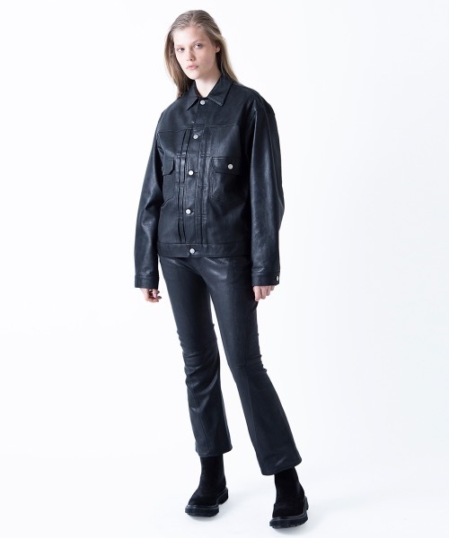 FORSOMEONE パンツ #146 LEATHER TROUSERS 2.0 メンズ : ZOZOTOWN 