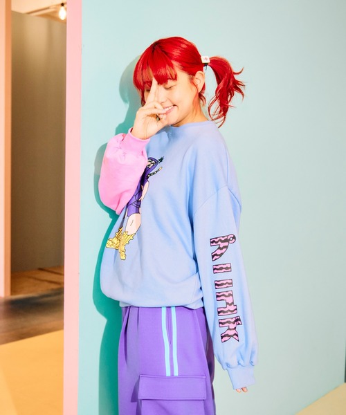 PUNYUS（プニュズ） トレーナー スウェット NINJAバイカラースウェット