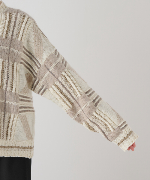 todayful トゥデイフル Geometric Hand Knit セーター TODAYFUL ニット 「TODAYFUL / トゥデイフル」Geometric Hand Knit