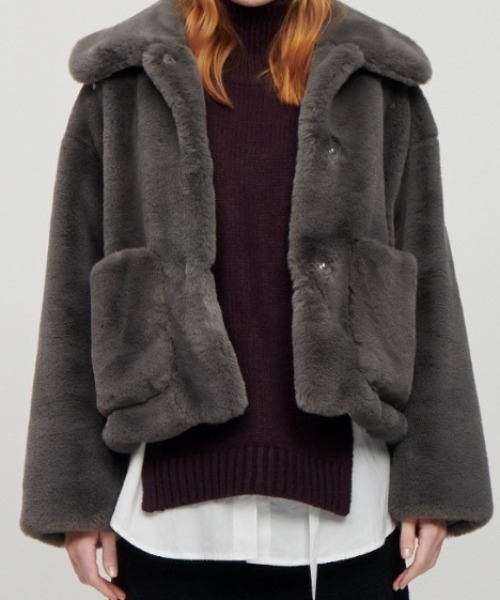 Jakke.◇Traci Faux Fur◇フェイクファー ジャケット 3色 (Jakke