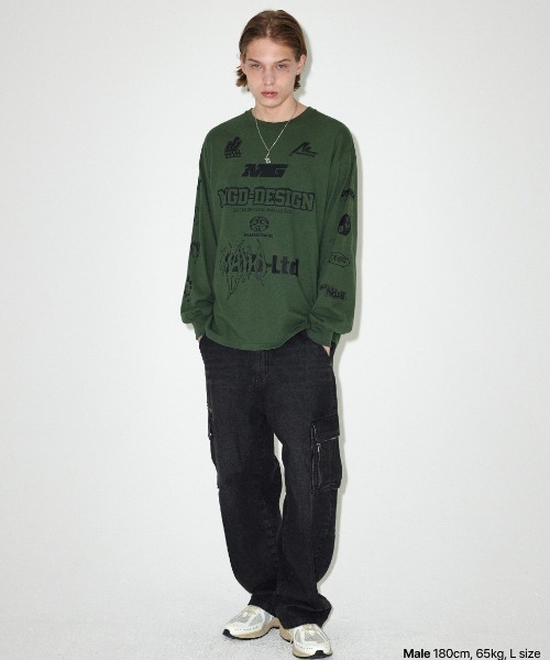 tシャツ 「mahagrid/マハグリッド」 MGD SYMBOL LS TEE/シンボル長袖Ｔシャツ レディース メンズ MAHAGRID tシャツ 「mahagrid/マハグリッド」 MGD SYMBOL LS TEE