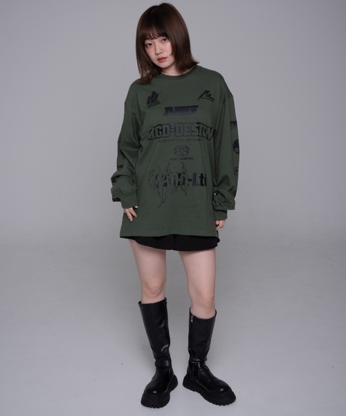 【mahagrid】24FW★ MGD SYMBOL LS TEE MGD SYMBOL LS TEE [GREEN] - MAHAGRID