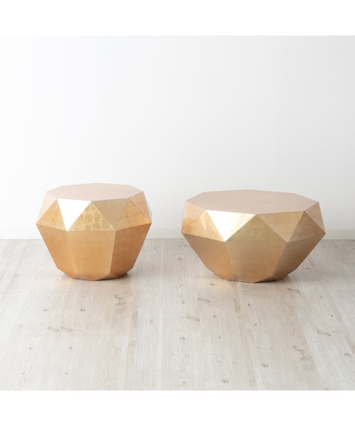 Francfranc（フランフラン） 家具 ダイヤモンドテーブル L ゴールド