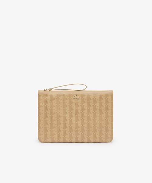 新品未使用エミリッドバハマバッグ　セカンドバッグクラッチバッグミニバッグベージュ LACOSTE（ラコステ） クラッチバッグ パーティーバッグ ゼリー ミニ