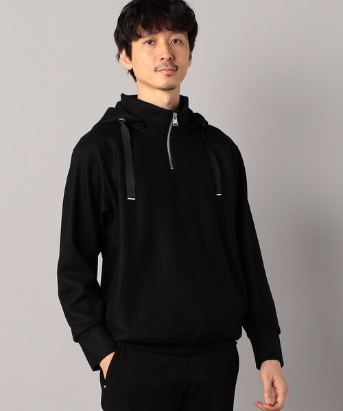 COMME CA MEN（コムサメン） パーカー ハードミルド圧縮ウール ハーフ