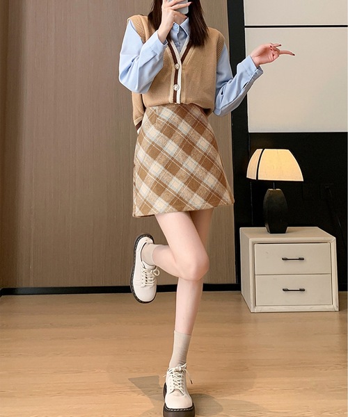 Lace Ladies（レースレディース） スカート ハイウエスト チェック柄
