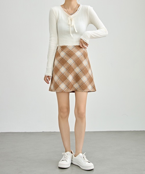 Lace Ladies（レースレディース） スカート ハイウエスト チェック柄