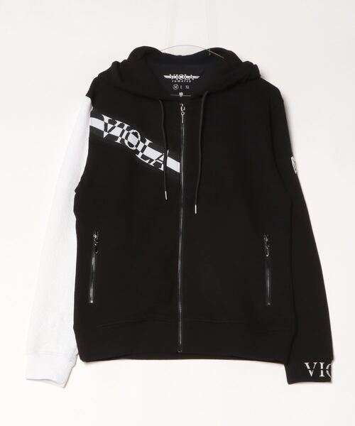 美品/ XL VIOLA RUMORE ジャージ　セットアップ 黒　シルバーロゴ 美品/ XL VIOLA RUMORE ジャージ セットアップ 黒 シルバーロゴ