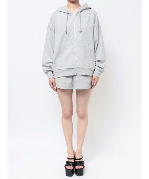 GYDA パーカー BACK GYDAラインストーンラメパーカー「SETUP着用