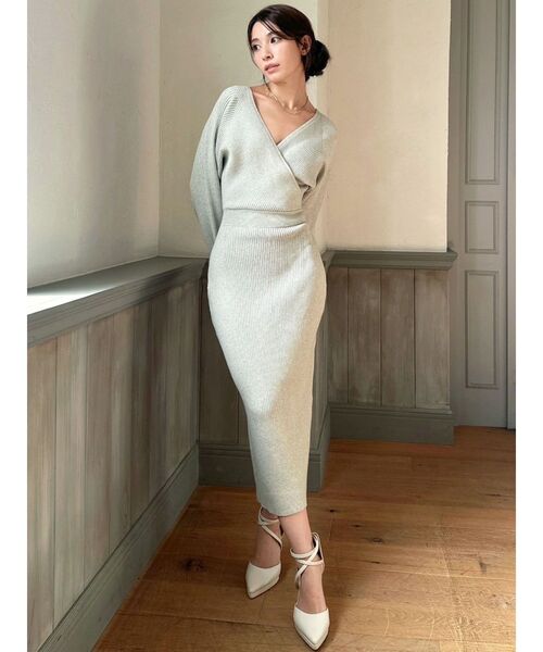 RESEXXY（リゼクシー） ワンピース カシュクールニットタイト