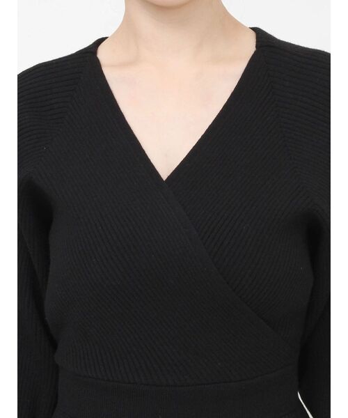 RESEXXY2025年　冬ワンピ RESEXXY（リゼクシー） ワンピース カシュクールニットタイト