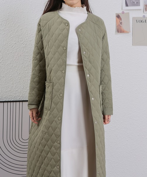 「MAISON DE THERESE」 ノーカラーコート M ブラック レディース_画像4