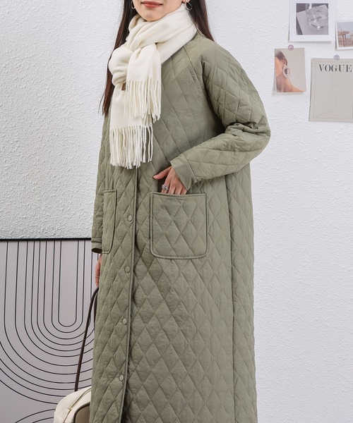 「MAISON DE THERESE」 ノーカラーコート M ブラック レディース_画像5