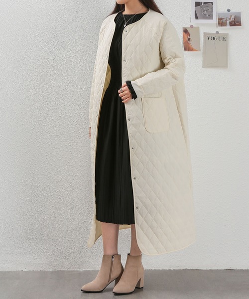 「MAISON DE THERESE」 ノーカラーコート M ブラック レディース_画像6