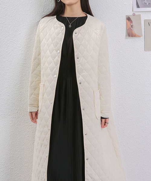 「MAISON DE THERESE」 ノーカラーコート M ブラック レディース_画像7