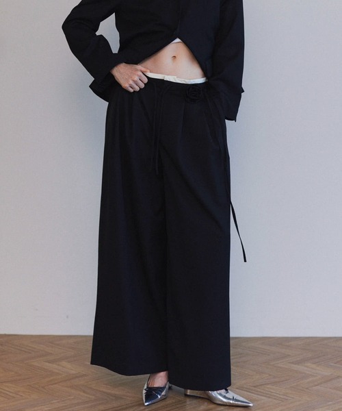 MAISON SPECIAL（メゾンスペシャル） スラックス パンツ Motif Super