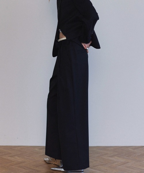 MAISON SPECIAL スラックス パンツ Motif Super Wide Double