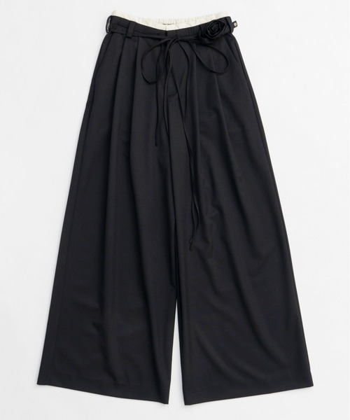 MAISON SPECIAL スラックス パンツ Motif Super Wide Double