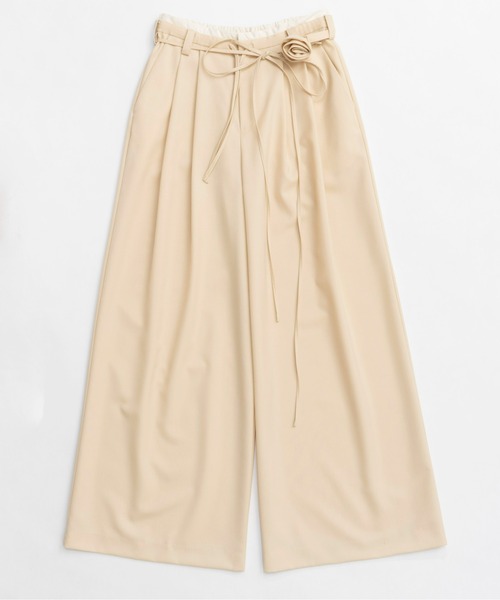 MAISON SPECIAL スラックス パンツ Motif Super Wide Double