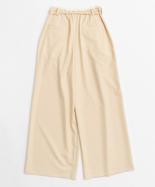 MAISON SPECIAL メゾンスペャル　総柄　パンツ　スーパーワイドパンツ UNISEX》120/2/2 Suvin Cotton Gabardine Buggy Wide Pants