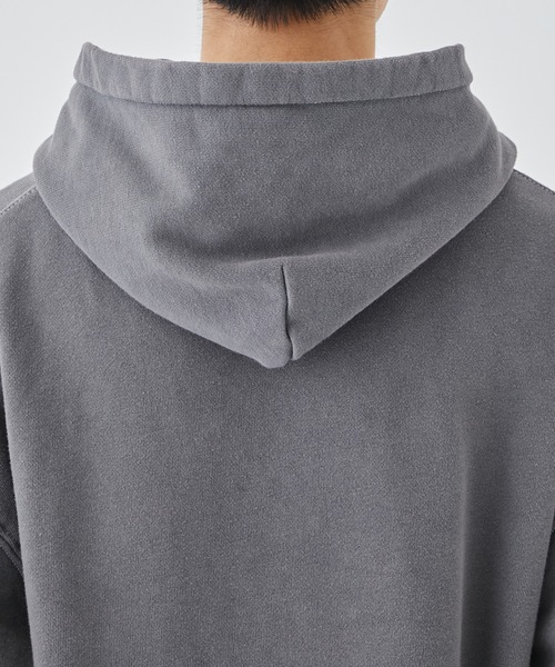 jieda グレー フルジップパーカー JieDa（ジエダ） パーカー 「別注」 PIGMENT J LOGO ZIP UP HOODIE