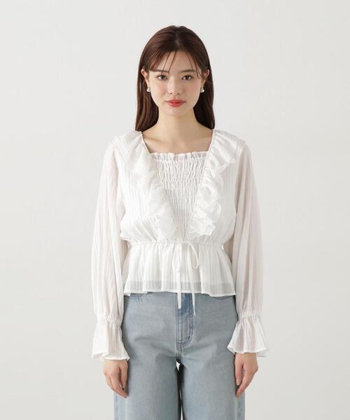 PROPORTION BODY DRESSING ブラウス シャツ 前後2WAYフリル