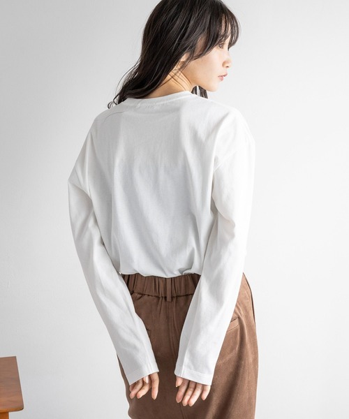 LOWRYS FARM（ローリーズファーム） tシャツ ロゴプリントLS 240593